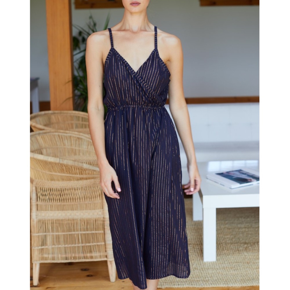 Emerson Fry Little Island Dress- Maritime Lurex